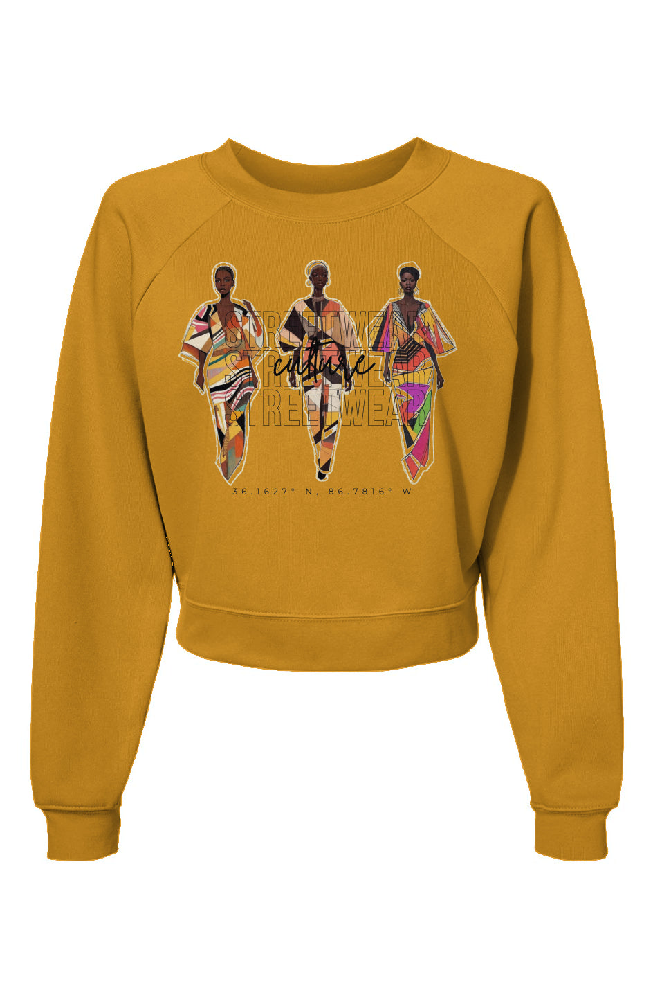 'chic' raglan pullover fleece sweatshirt