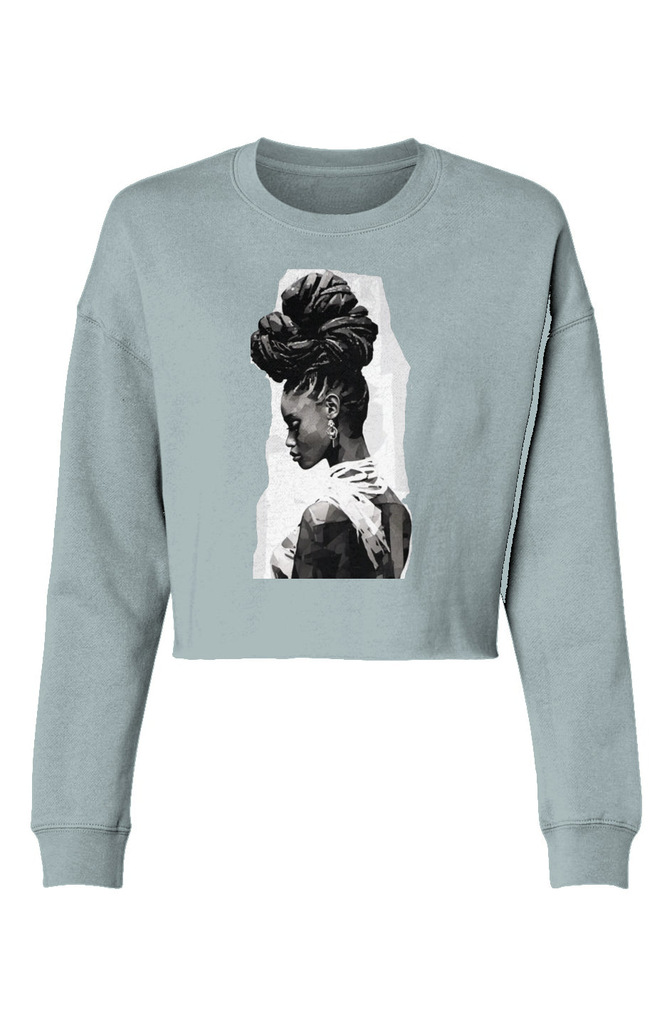 'drip' lightweight cropped crew