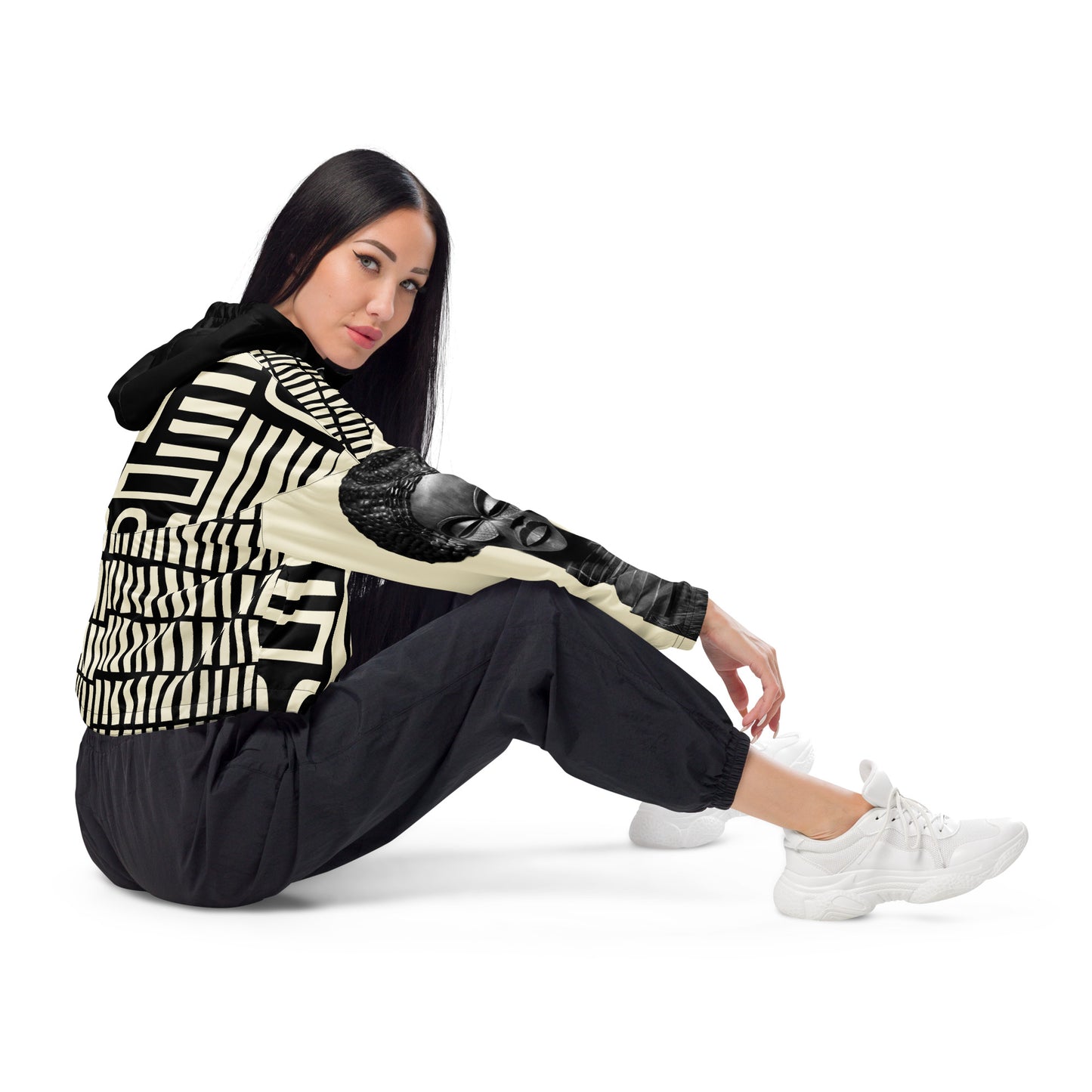 'bust' cropped windbreaker