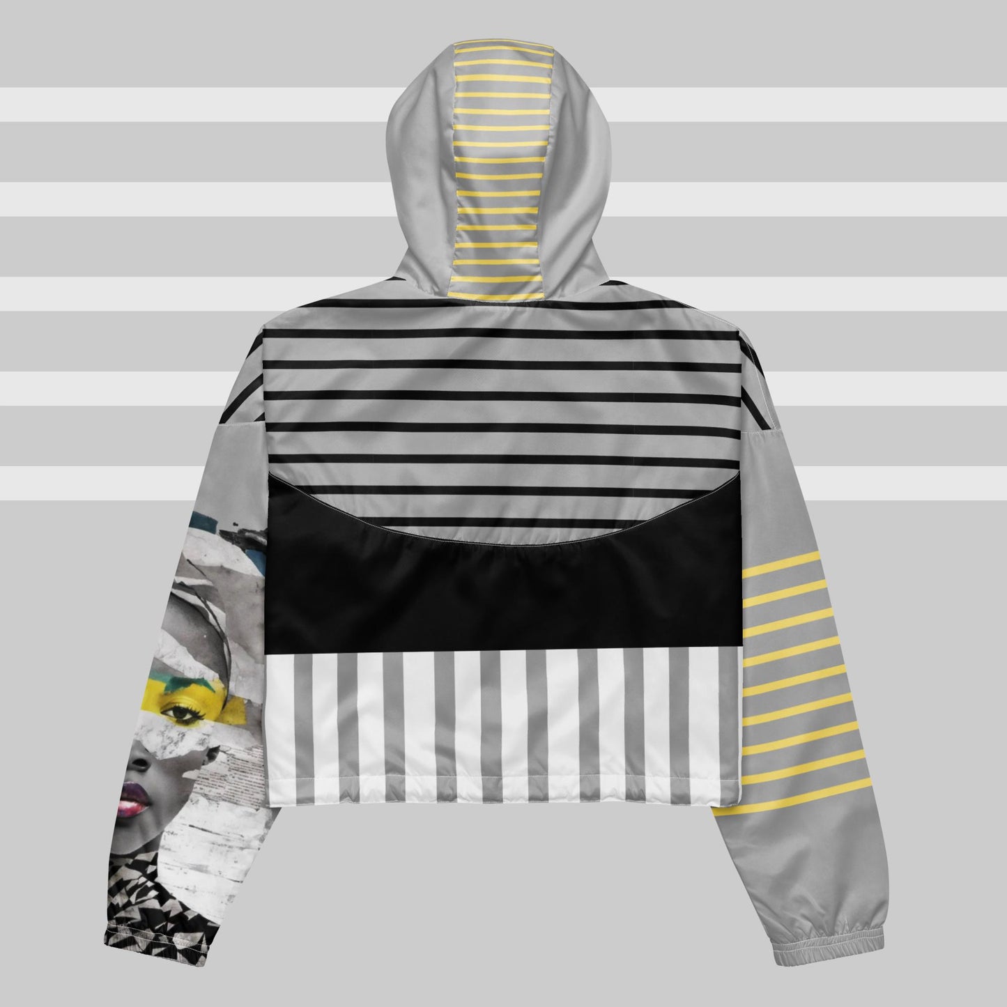 'see me' cropped windbreaker