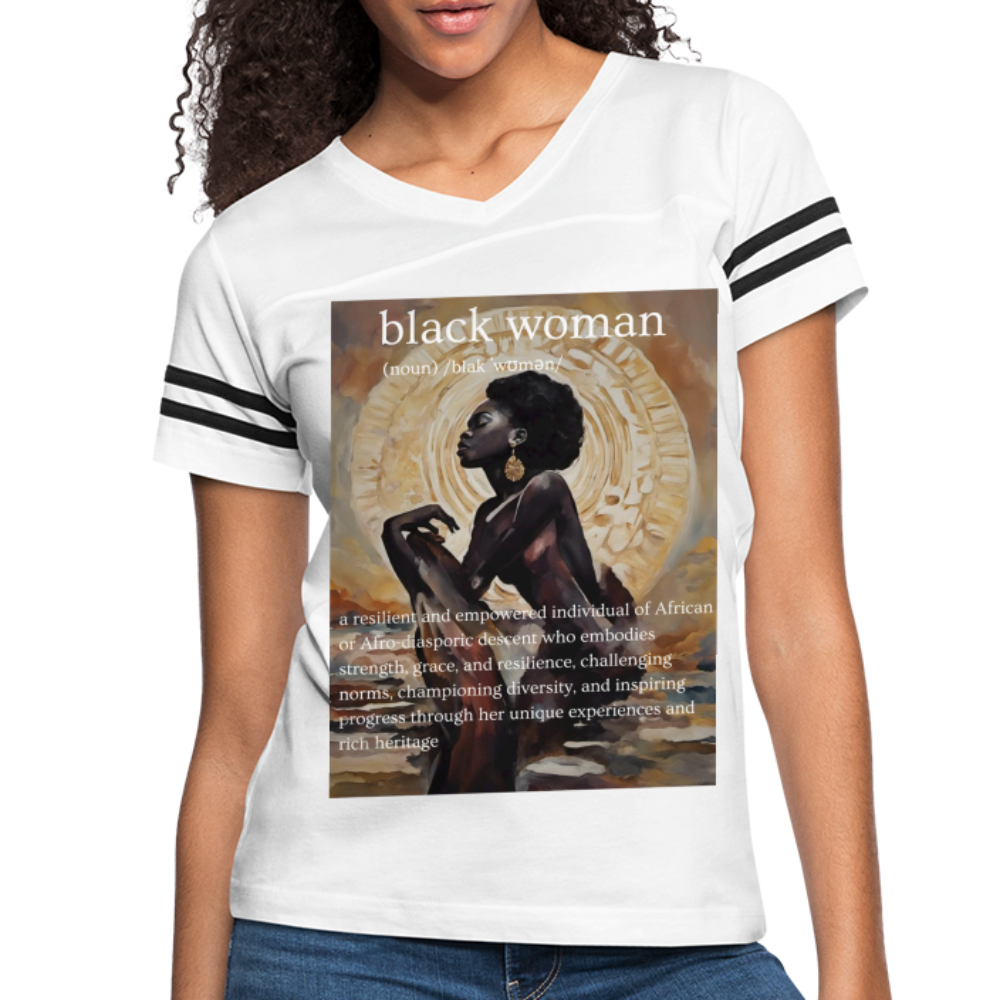 'thee definition' vintage sport t-shirt - white/black