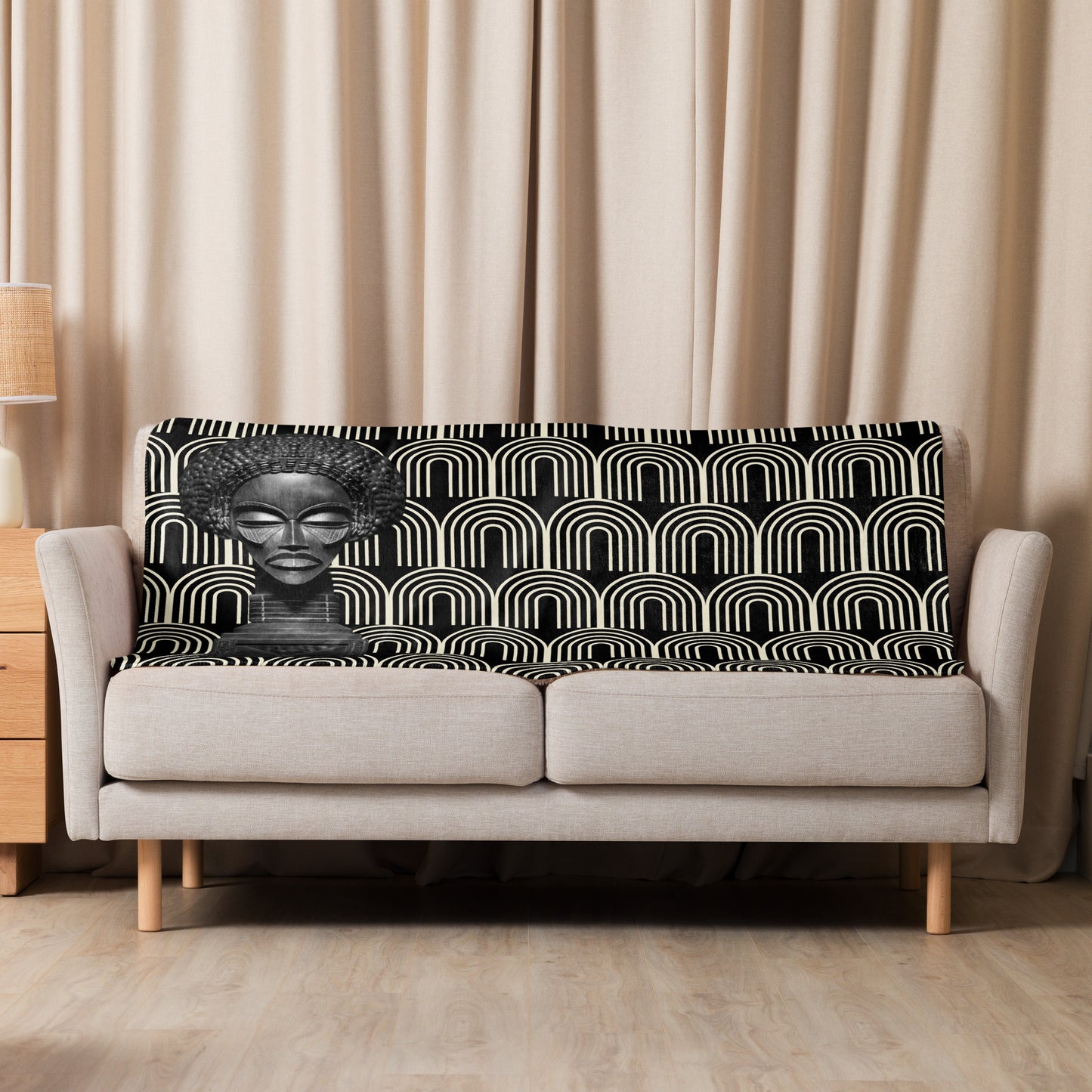 'bust' sherpa blanket