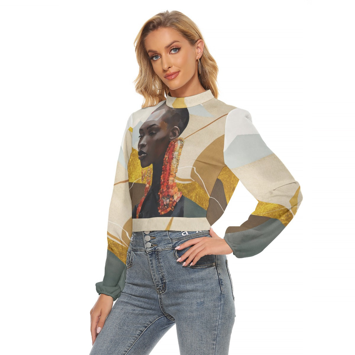 'dangle' halter shirt
