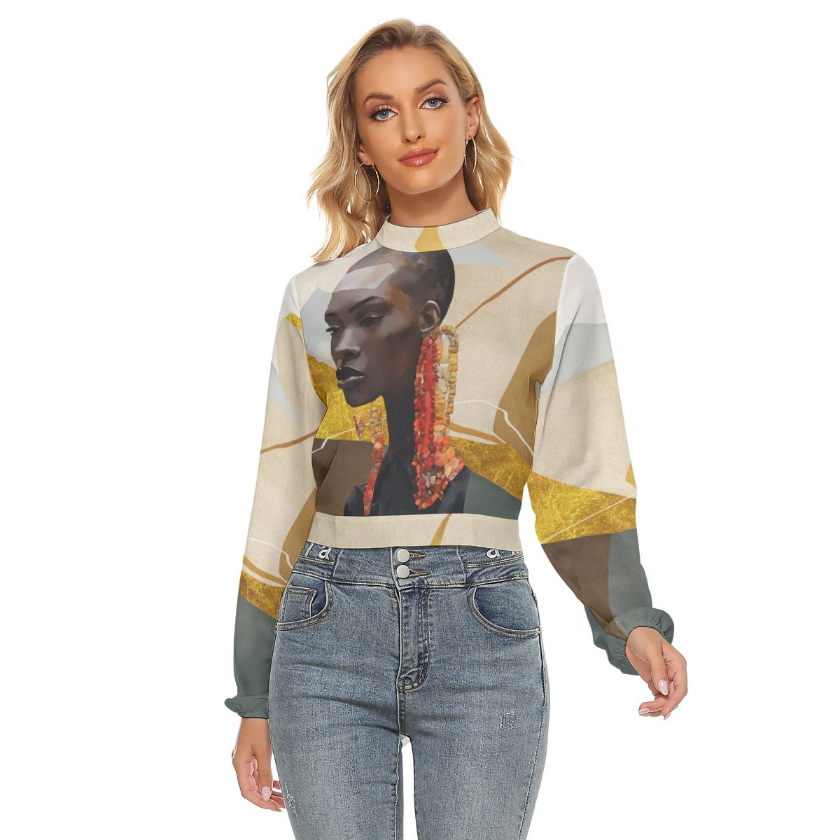 'dangle' halter shirt