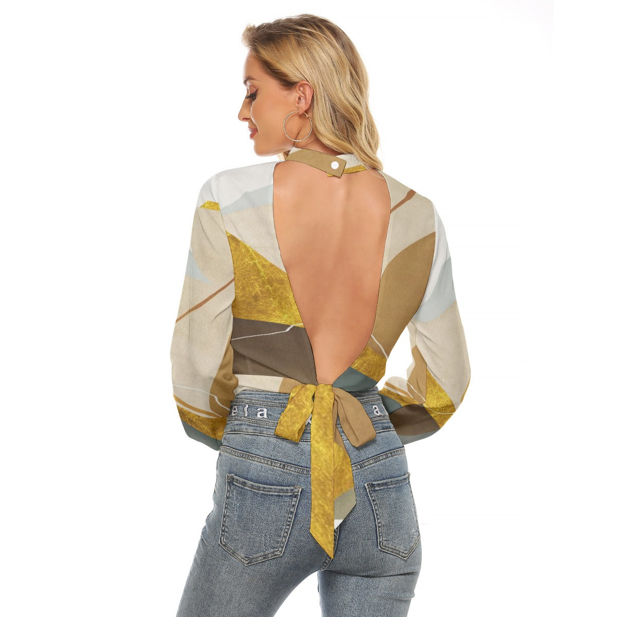 'dangle' halter shirt