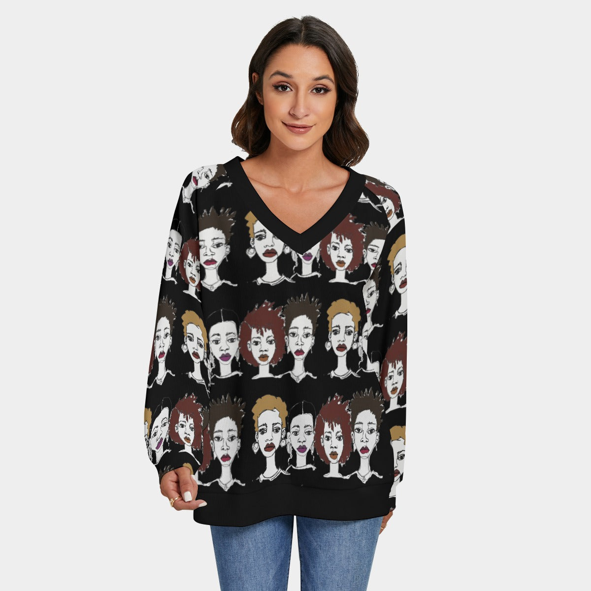 'sketchy ladies' sweater