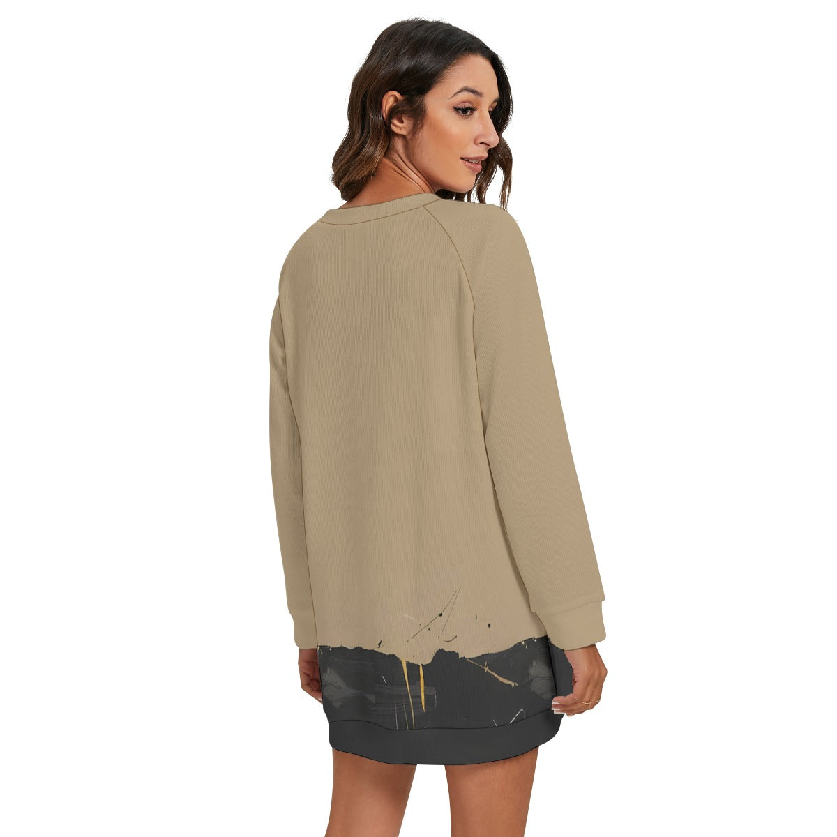 'shine' round neck sweater