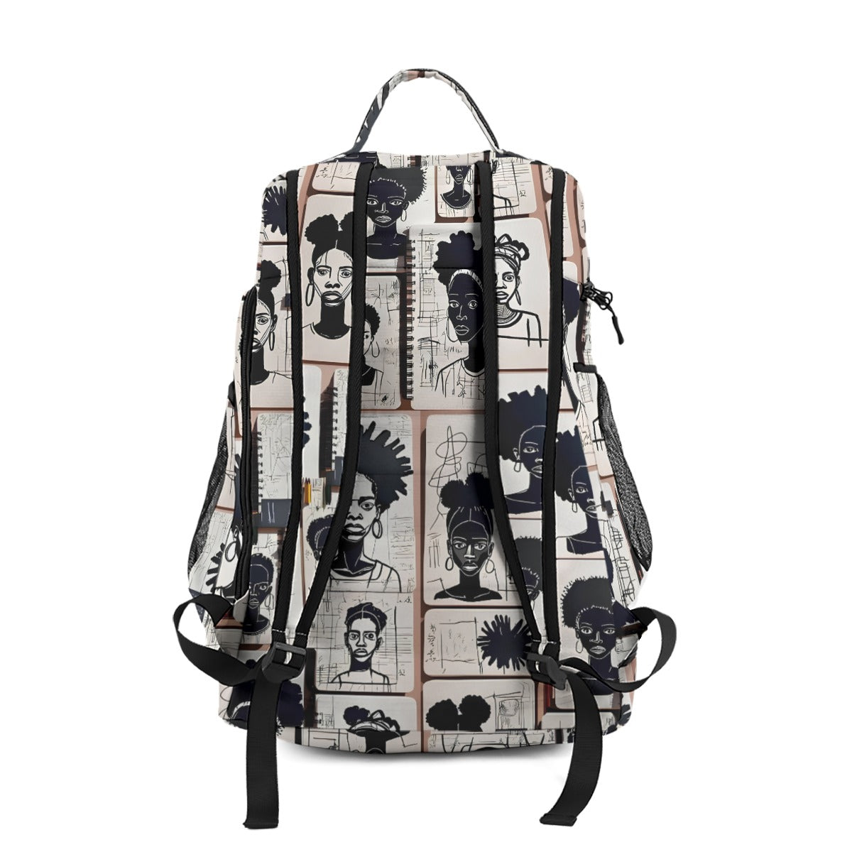 'sketchy' multifunctional backpack