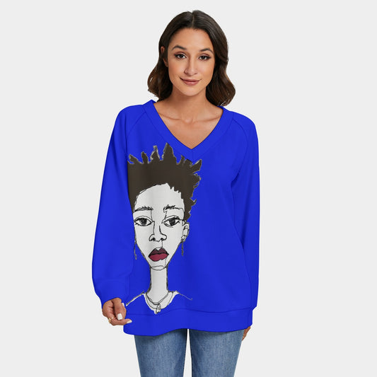 'sketchy lady' sweater