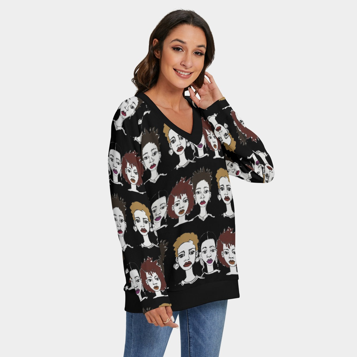 'sketchy ladies' sweater