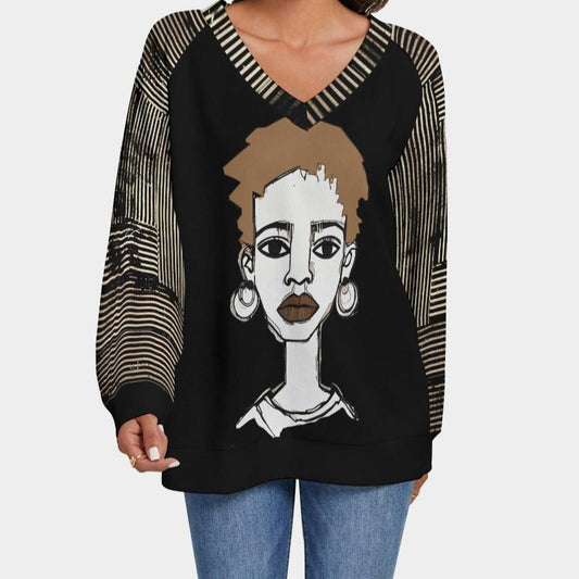 'sketchy lady' sweater