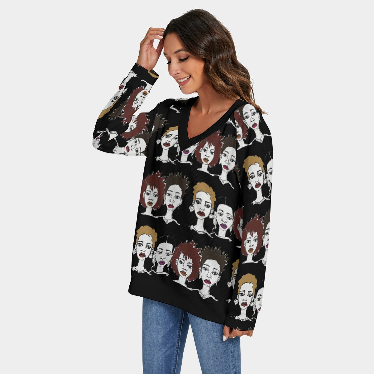 'sketchy ladies' sweater