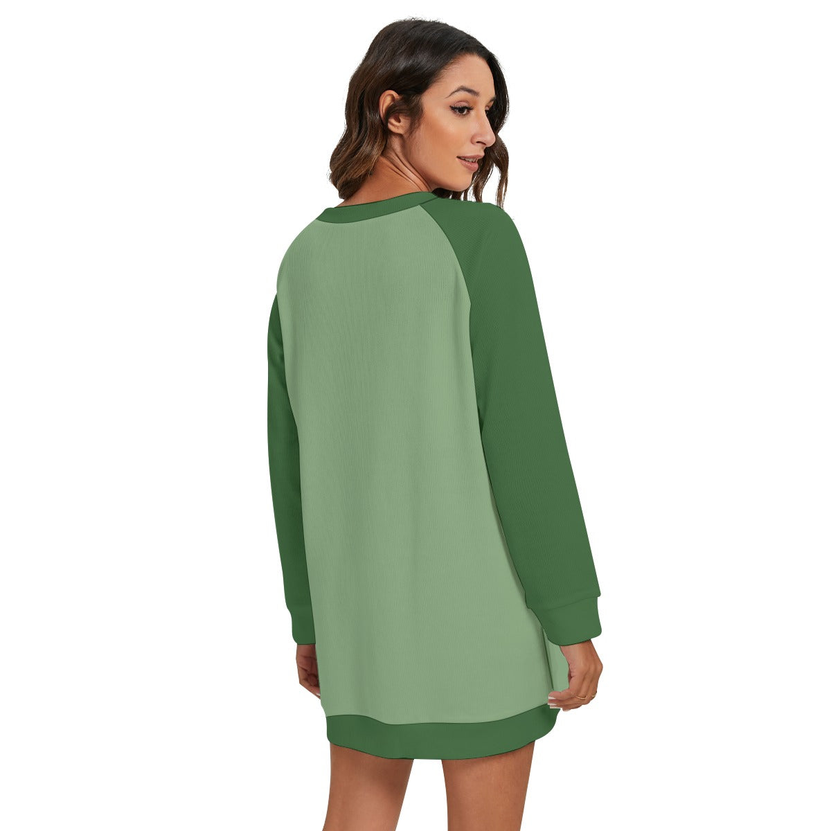 round neck raglan sleeve sweater