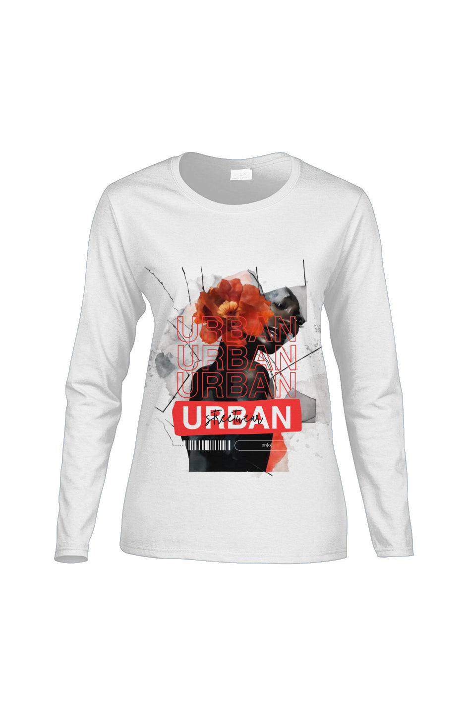 &amp;#39;urban rose&amp;#39; Women&amp;#39;s Long-Sleeve T-Shirt
