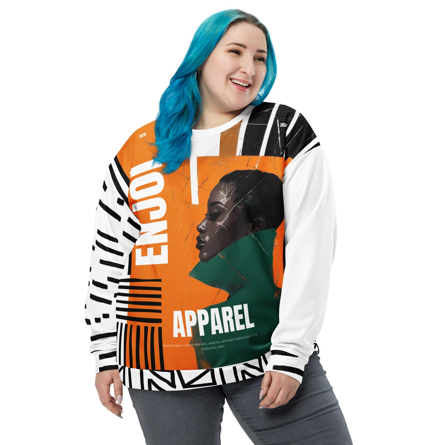 'pop collar' unisex sweatshirt