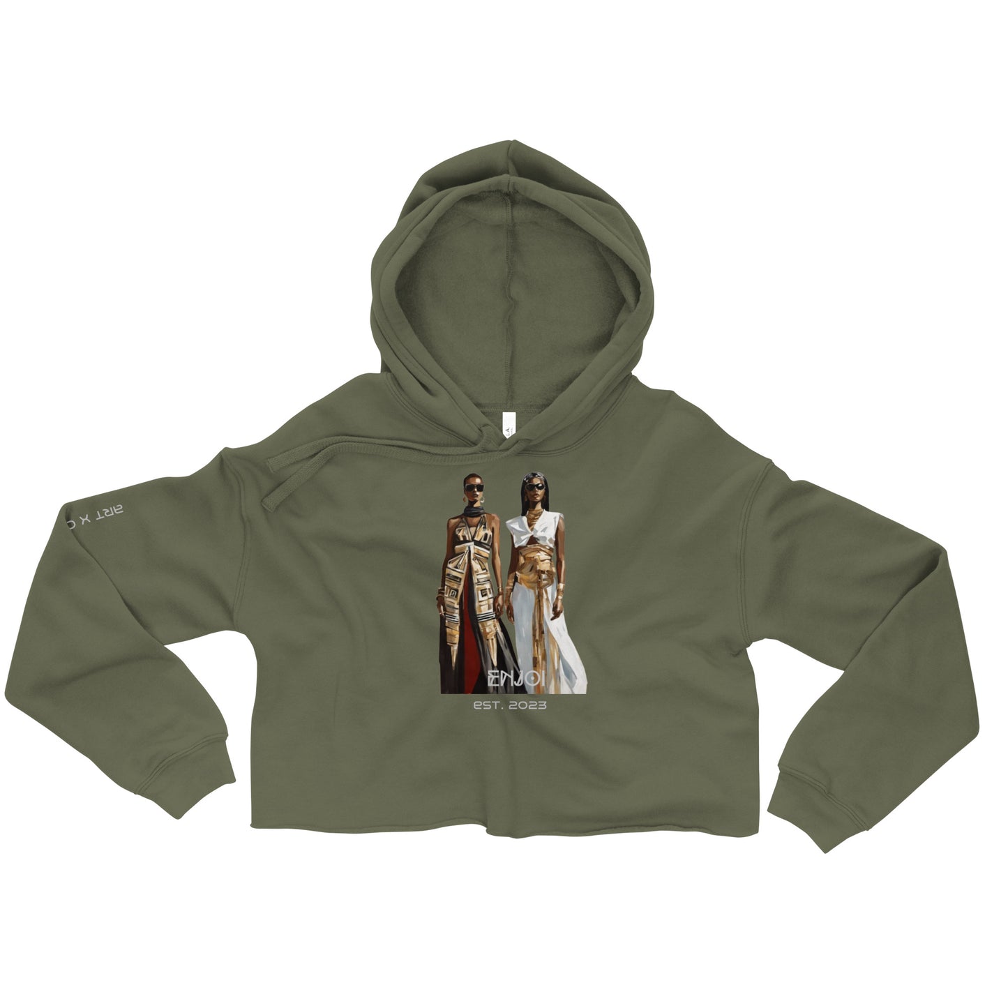 'ancient' crop hoodie