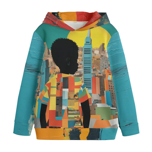 'my city' kid's pullover hoodie